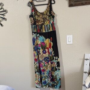 Caravan Colorful Floral Maxi Dress